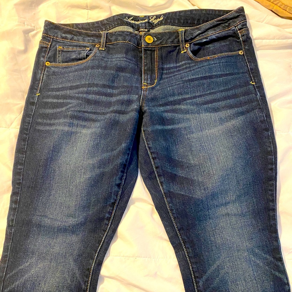 American Eagle Straight Leg Jeans - 16 Short